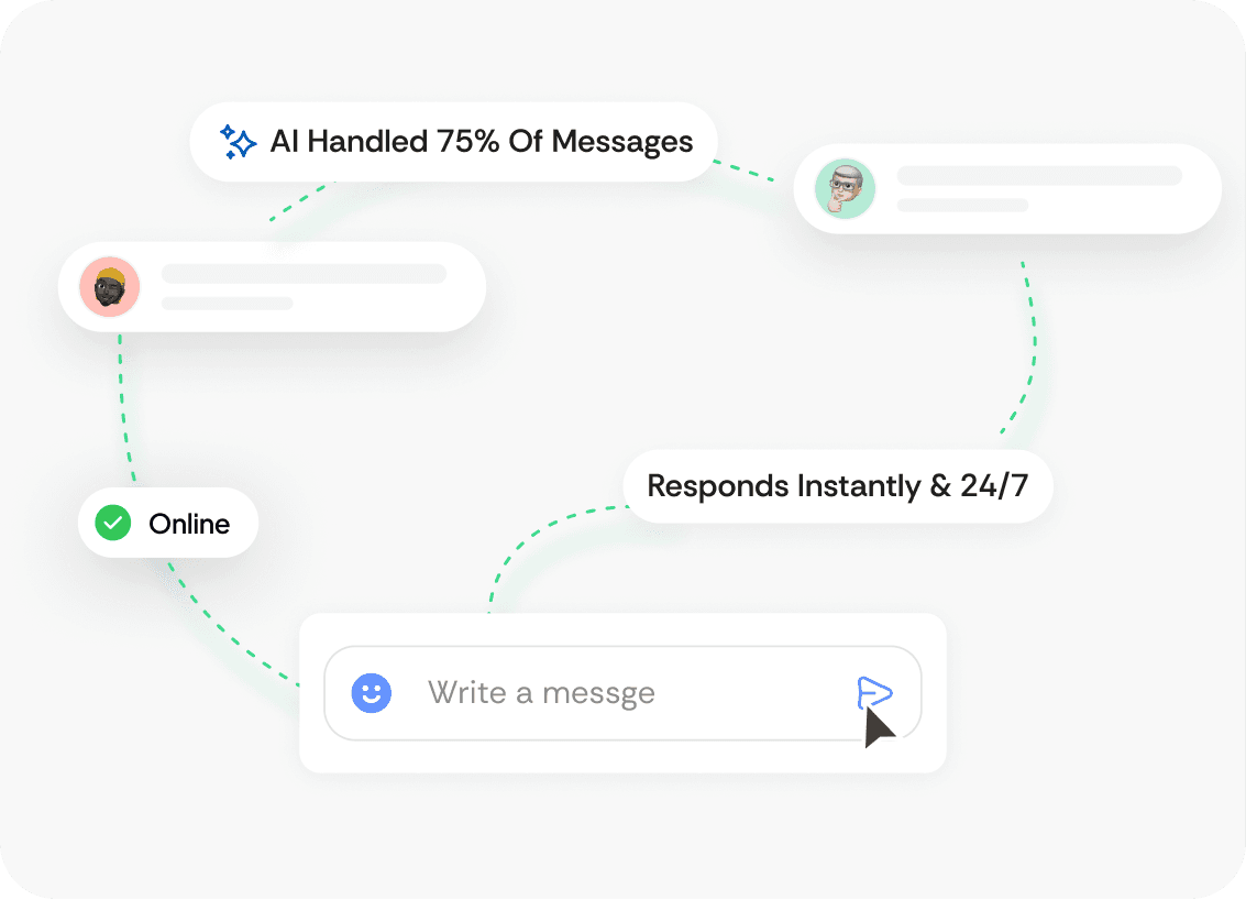 Conversation hero illustration - ModenChat