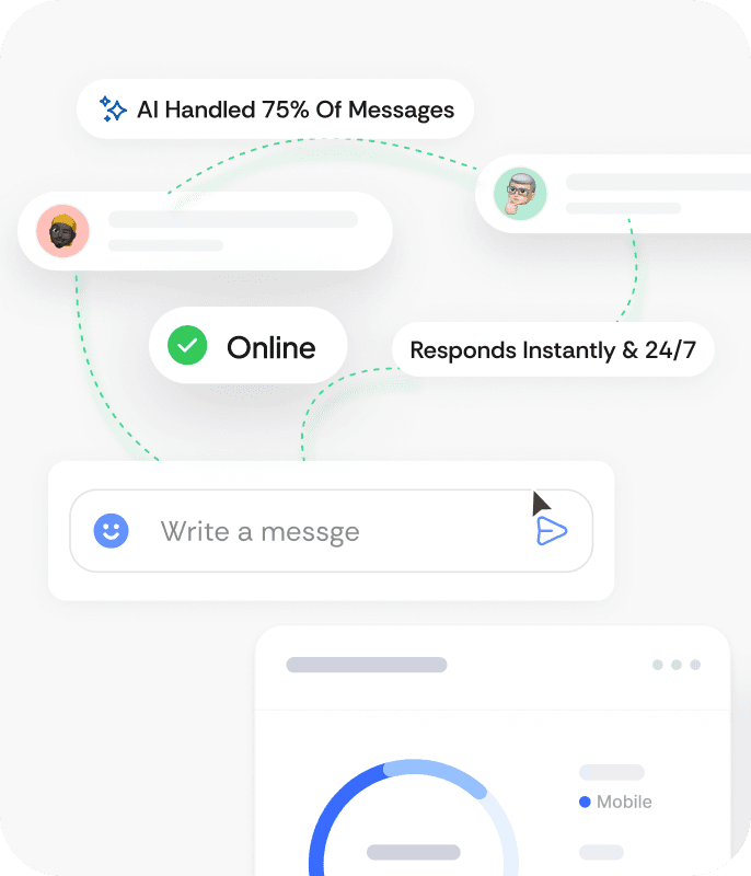 Conversation hero illustration - ModenChat