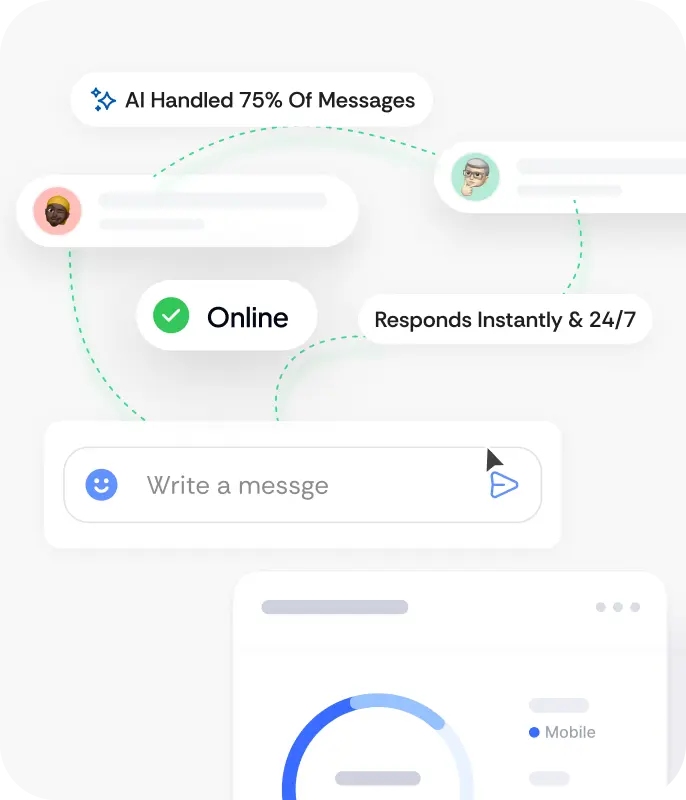 Conversation hero illustration - ModenChat